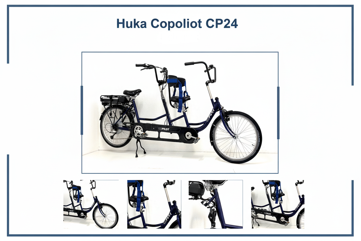 E-Tandem Huka Copilot Cp24 (Erwachsener/Kind)